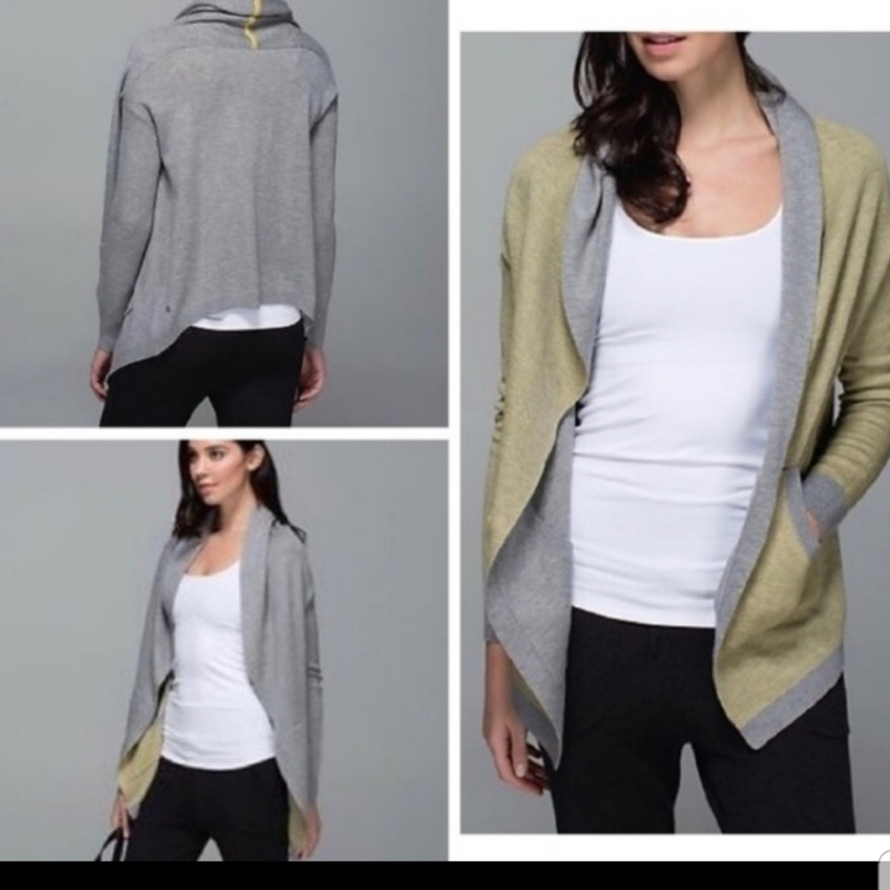 Lululemon Yogi Wrap Reversible Cardigan size 8
